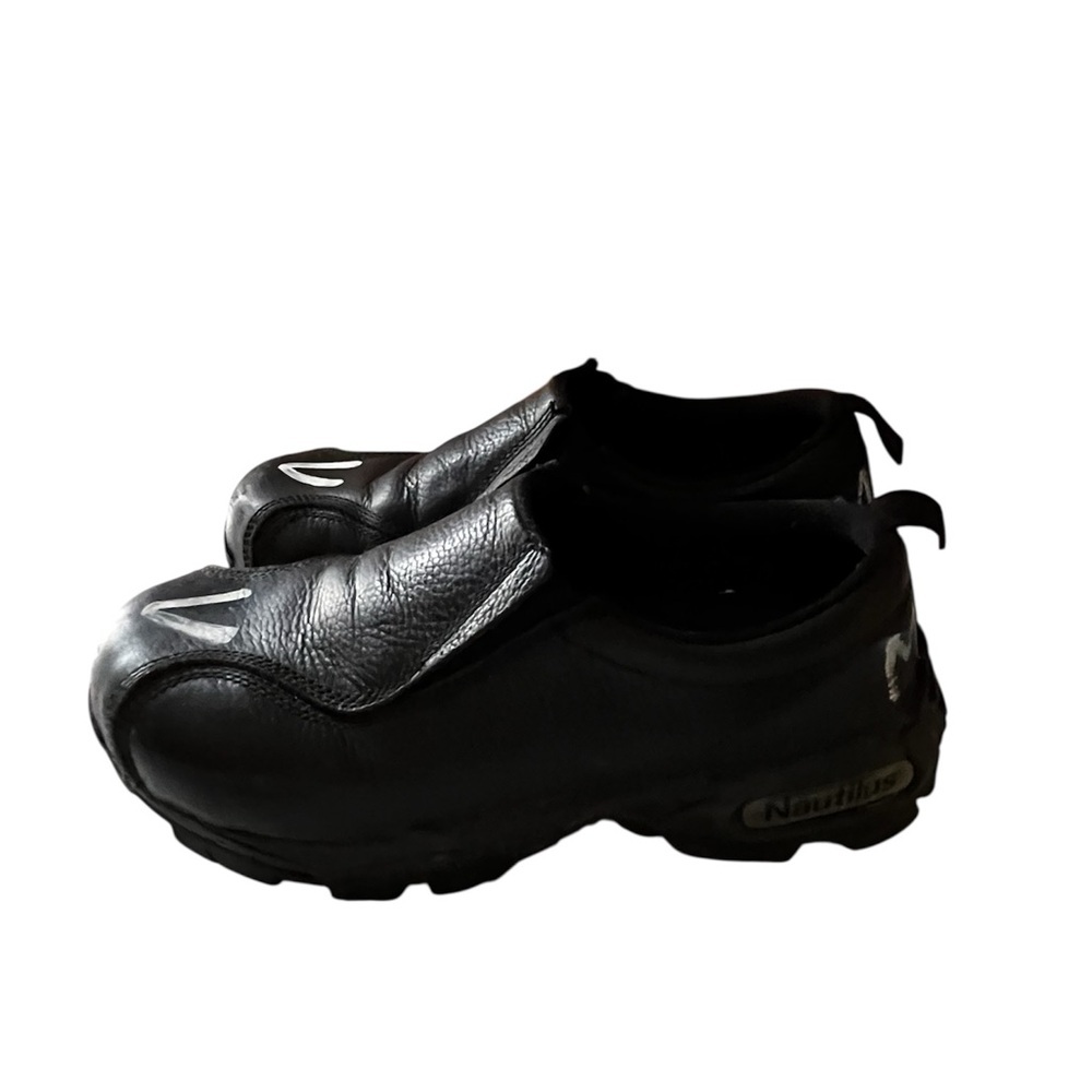 Nautilus Imperfection Black Leather Steel Toe Shoes Sz 10